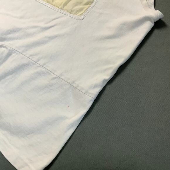 Johnny Was One Size White Boxy Off-White T-Shirt Salvage Condition for Repurpose - Picture 10 of 12